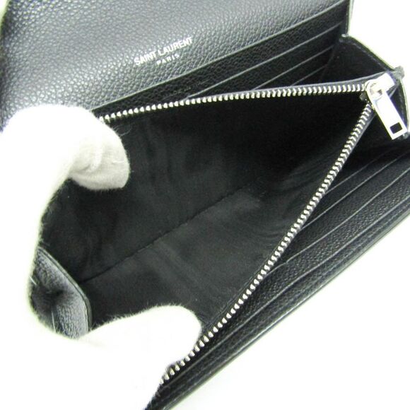 Saint Laurent Ysl Line Black Leather Wallet  (Pre-Owned) - Picture 8 of 11
